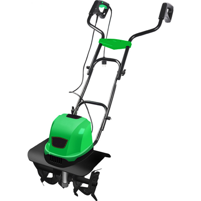 Hotels 1050W Intelligent Light Push Mini Tiller Electric Hand Tiller Cultivator with 4 Baldes
